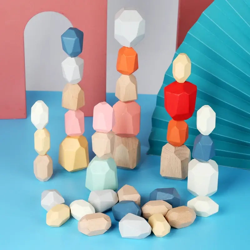 Montessori Sensory Stacking Stones