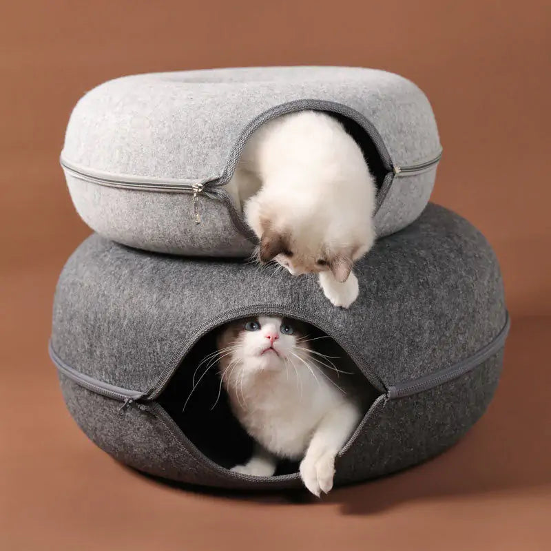 Donut Soft Cat Cave Tunnel