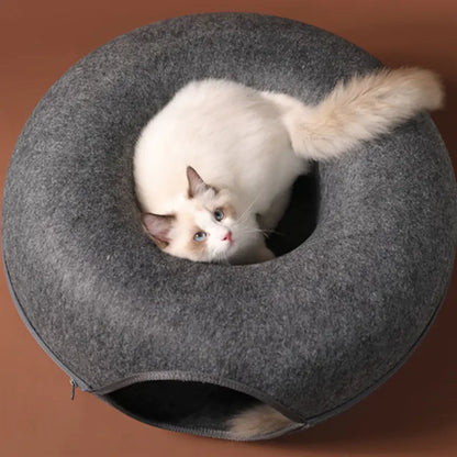 Donut Soft Cat Cave Tunnel