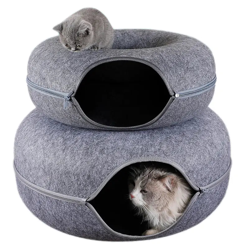 Donut Soft Cat Cave Tunnel