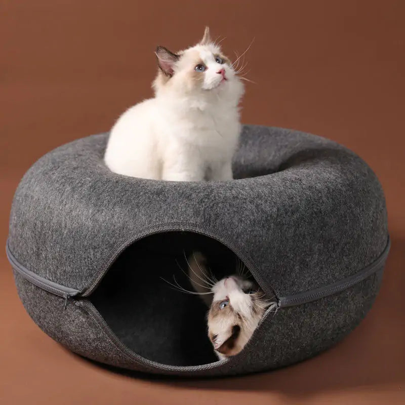 Donut Soft Cat Cave Tunnel